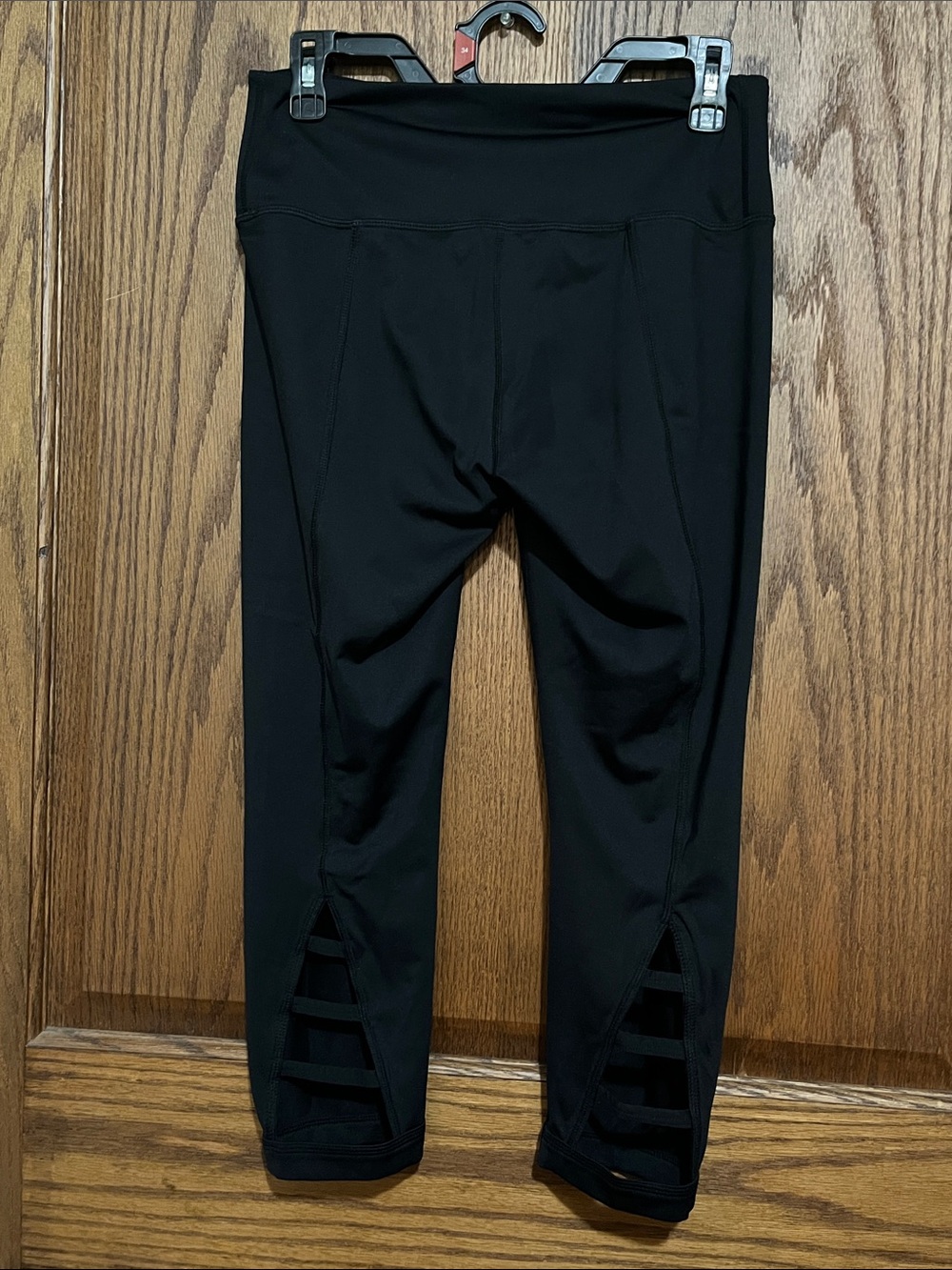 Zella Black Leggings with Wide Waistband and Stretchy Fit - Picture 2 of 9